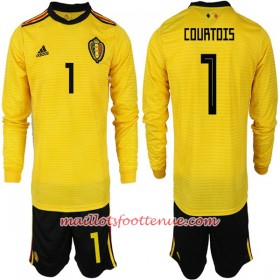 Maillot/Tenue Belgique COURTOIS 1 Enfant Extérieur Coupe du monde 2018 Manche Longue